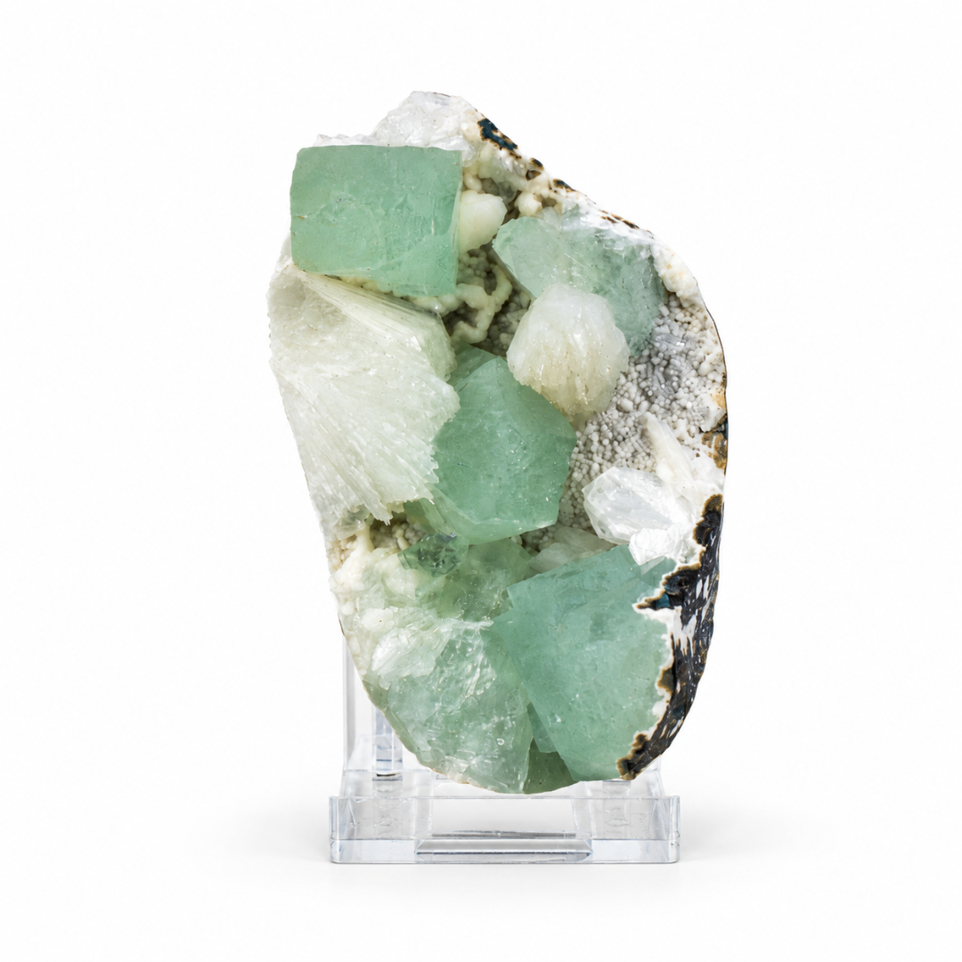 Natural Green Apophyllite Crystal Cluster – 150g