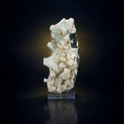 Natural Green Apophyllite with Heulandite and Stilbite on Matrix – 220 g