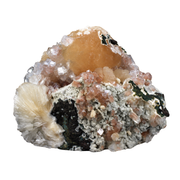 Natural Heulandite &amp; Stilbite Crystals on Chalcedony – 1500g
