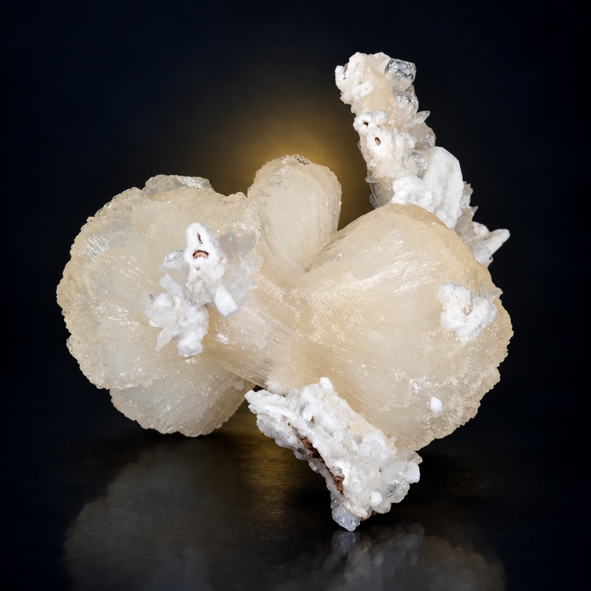 Natural Stilbite with Heulandite Crystal Cluster – 160 g