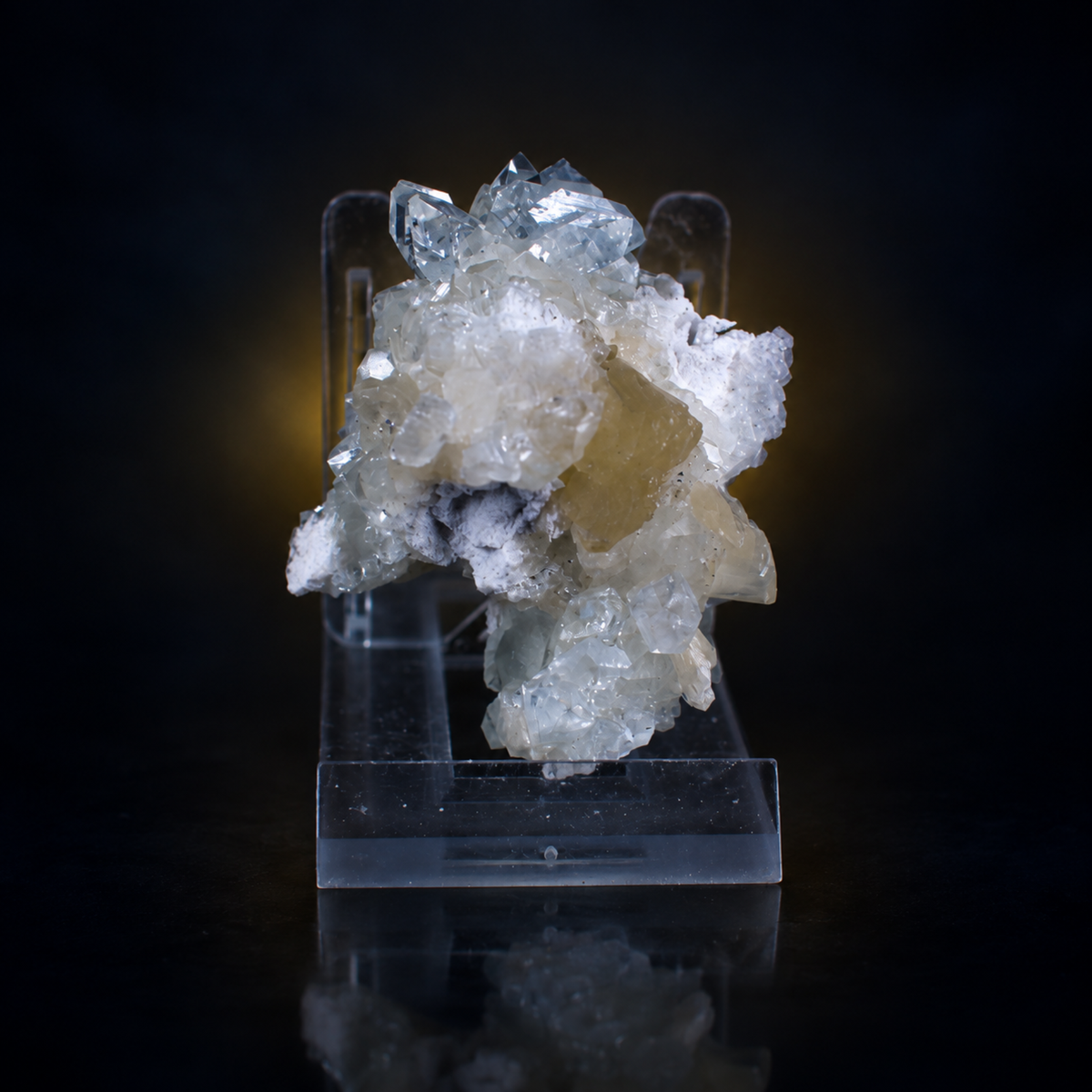 Natural Apophyllite with Stilbite Crystal Cluster – 40 g