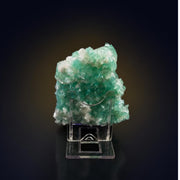 Natural Green Apophyllite Crystal Matrix Mineral Specimen from India 130 gm 12 × 6 × 2 cm