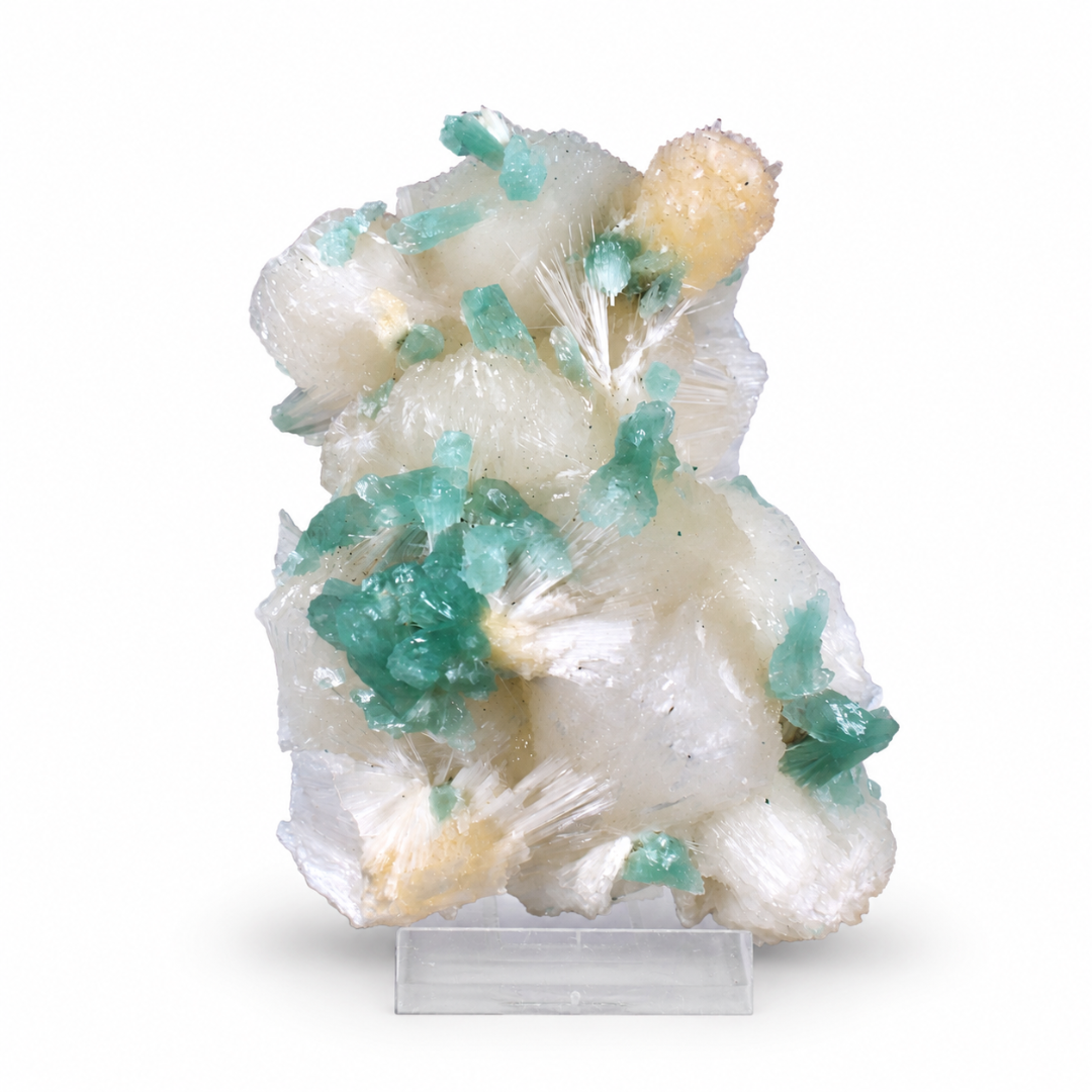 Quartz with Minerals &amp; Yellow Crystals – Natural Mineral Specimen