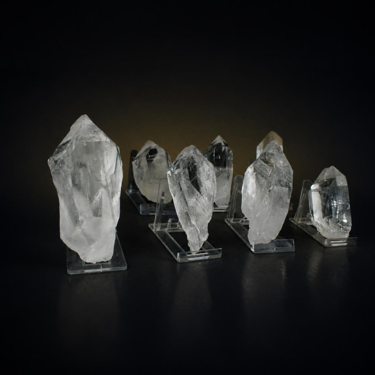 Natural Himalayan Quartz Mineral Specimen  8-Piece Lot, 1330 g