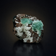 Green Apophyllite with White Stilbite &amp; Heulandite – Natural Mineral Specimen