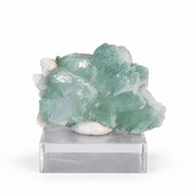 Natural Green Apophyllite Crystal Matrix – Mineral Specimen from India