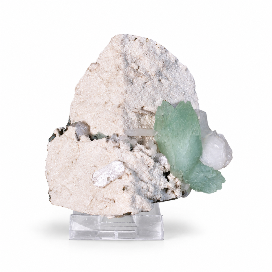 Green Apophyllite on Natural Matrix – 210g