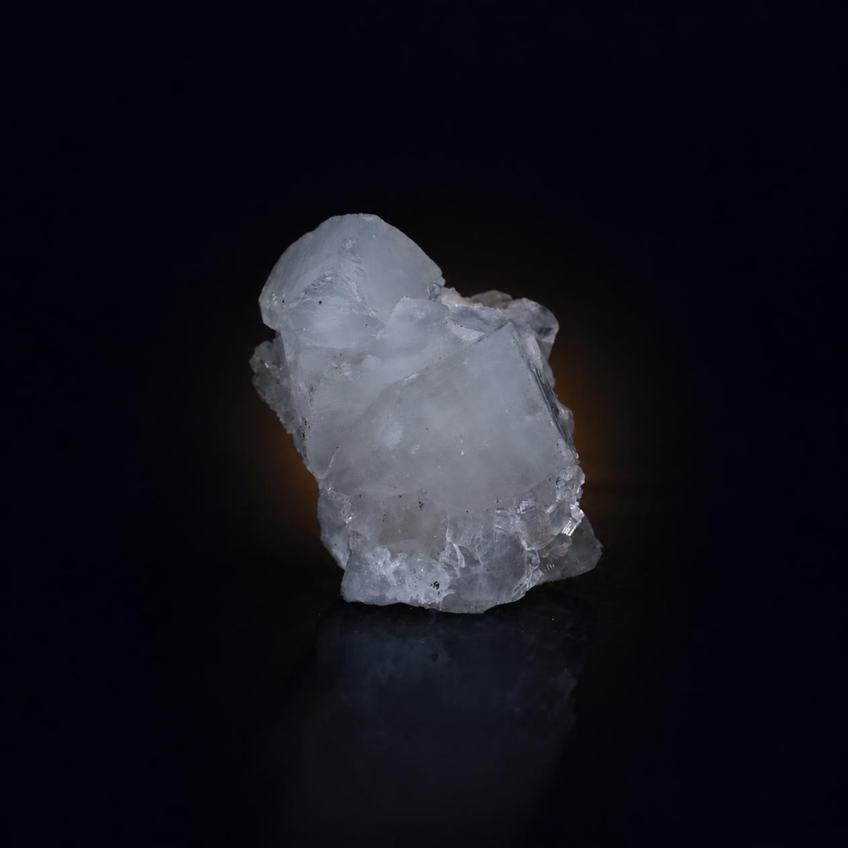 Apophyllite on White Quartz Crystal Specimen Natural Indian Mineral 130g