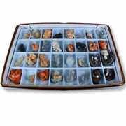 Mixed Apophyllite Stilbite Heulandite Calcite & amp Quartz Crystal Lot – 32 Pieces