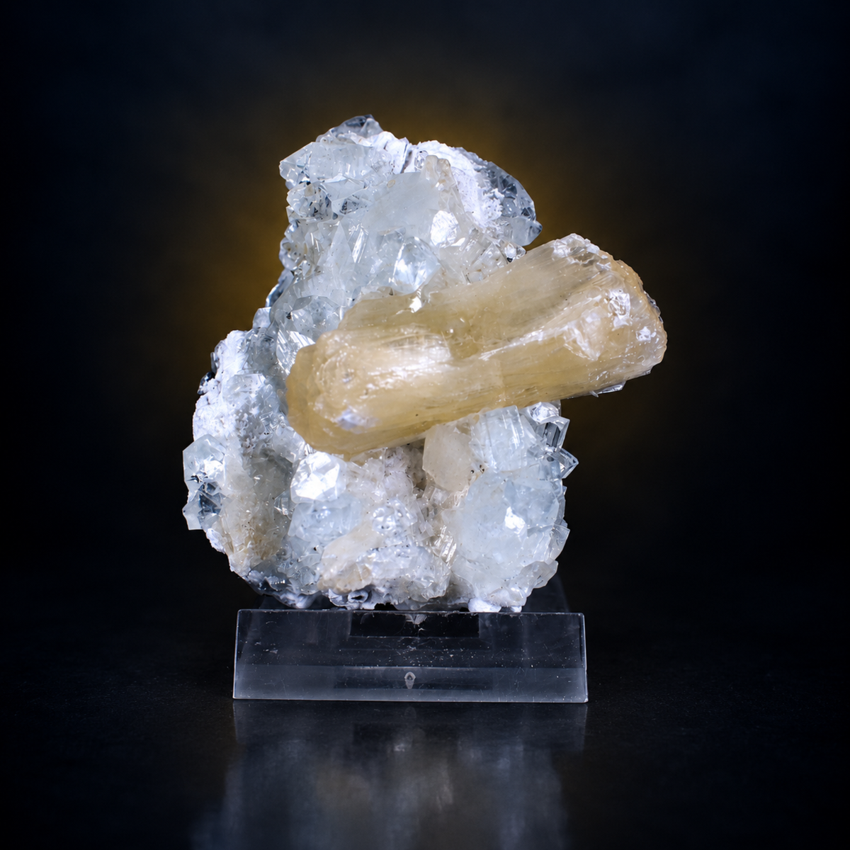 Stilbite on Heulandite Crystal Cluster 8×6×4 cm | 115g