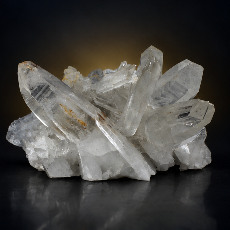 Himalayan Quartz Prismatic Crystal Cluster | 200 g | 8 × 4 × 7 cm