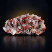 Apophyllite with Stilbite on Dark Rocky Matrix · 510 g · 16 × 9 × 5 cm