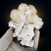 Natural Stilbite with Heulandite Crystal Cluster – 340 g
