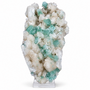 Natural Green Apophyllite with Heulandite Matrix