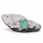 Green Apophyllite on Mordenite Matrix · 150 g · 11 × 5 × 5 cm · India