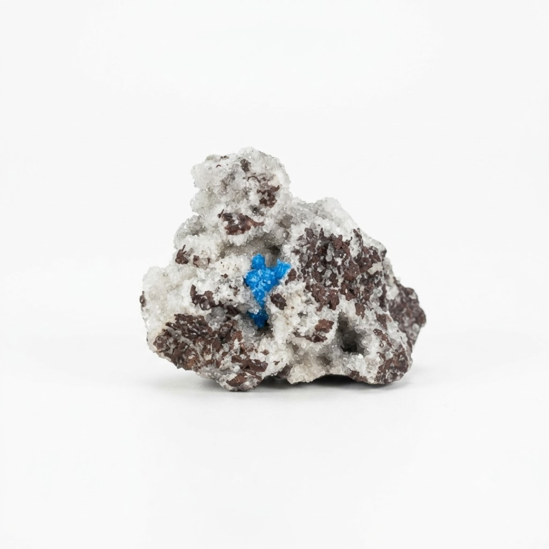 Natural Cavansite Crystal Matrix – Mineral Specimen from India