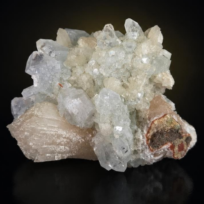 Apophyllite & Stilbite on Heulandite Matrix  8×6×4 cm | 110g