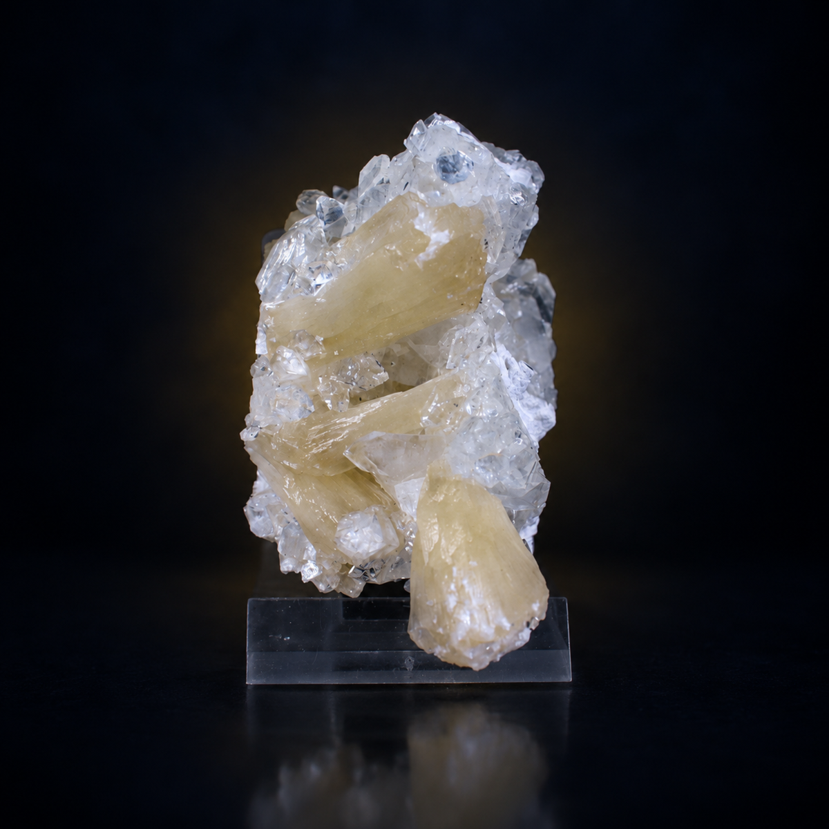 Apophyllite & Stilbite Crystal Cluster | Deccan Traps Maharashtra India | 8×7×5 cm | 120g