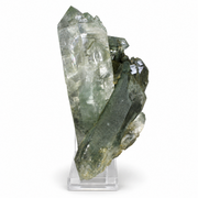 Green Chloritized Quartz Crystals · 1850 g · 22 × 10 × 10 cm · India