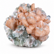 Natural Green Apophyllite with Heulandite Matrix Mineral Specimen – India