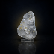 Botryoidal Yellow Fluorite on Quartz Crystal Specimen | 11×7×3 cm | 260g
