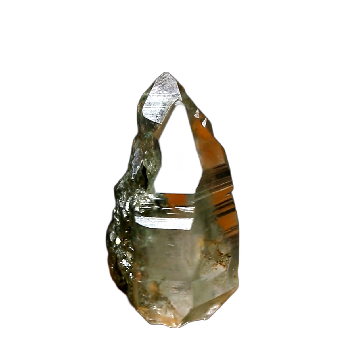 Green Chloride Quartz Phantom Tower 400g 5x4x3cm
