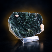 Natural Chalcedony with Heulandite Matrix Mineral Specimen – India
