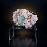 Natural Green Apophyllite with Stilbite Crystal Specimen – 160g