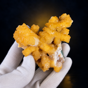 Natural Orange Calcite with White Stilbite Crystal Cluster – 180 g