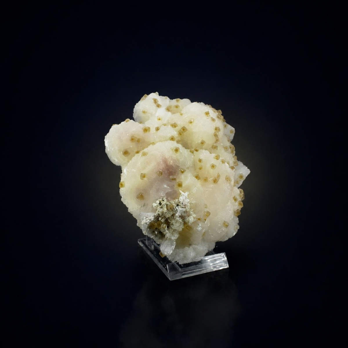 Natural Honey Calcite on Heulandite – 810 g