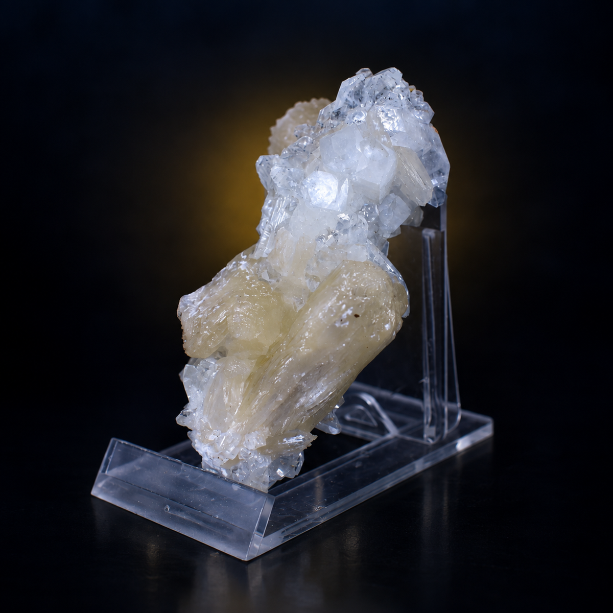 Stilbite on Heulandite Crystal Cluster | 8×4×4 cm | 80g