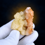 Natural Orange Peach Stilbite Crystal Specimen Lot – 32 Pieces