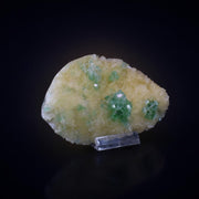Natural Green Apophyllite with Stilbite Crystal Matrix Mineral Specimen from India 260 gm 13 × 8 × 2 cm |