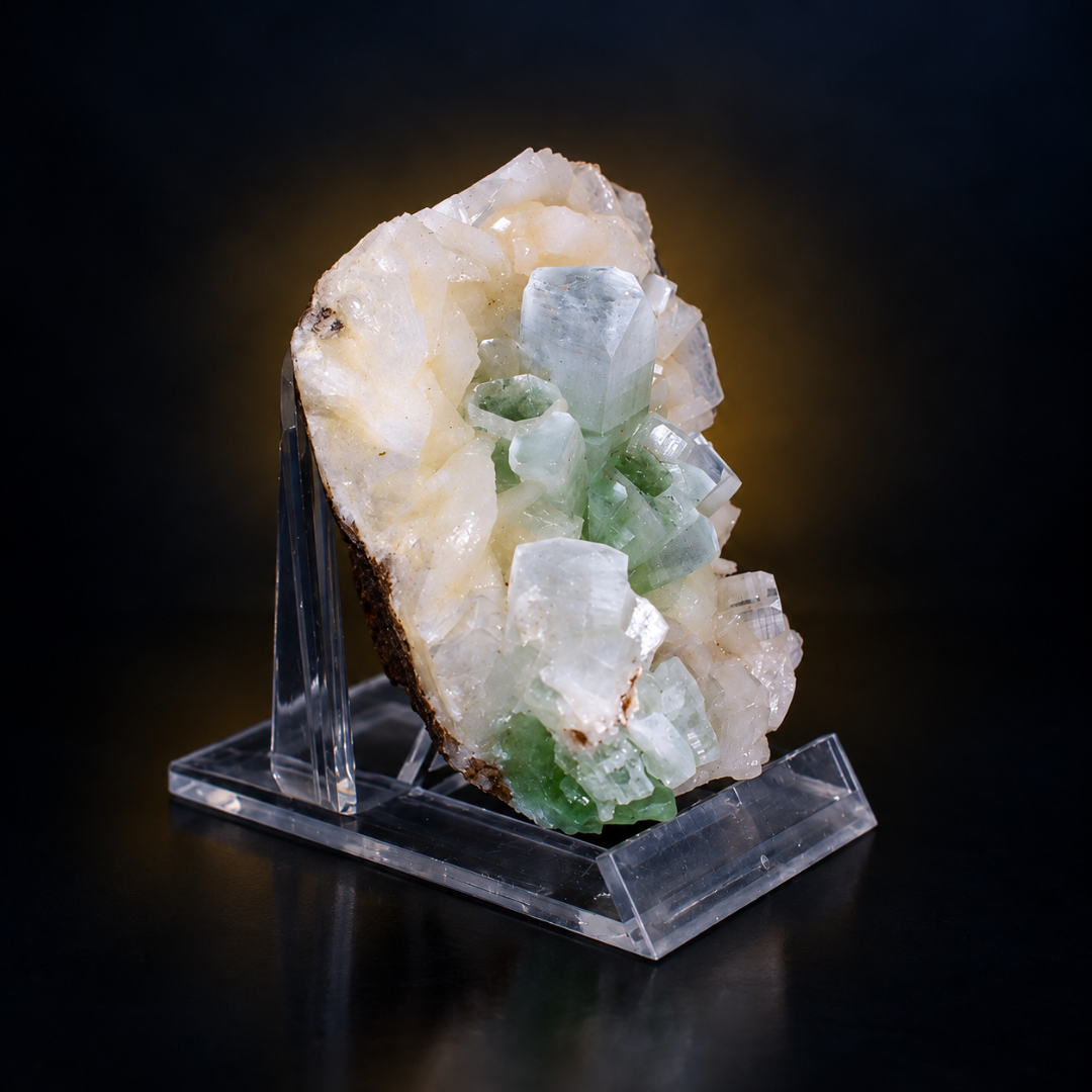 Natural Green Apophyllite Crystal Mineral Specimen – 100g