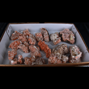 Natural Orange Stilbite Heulandite Crystal Lot – 18 Pieces from India