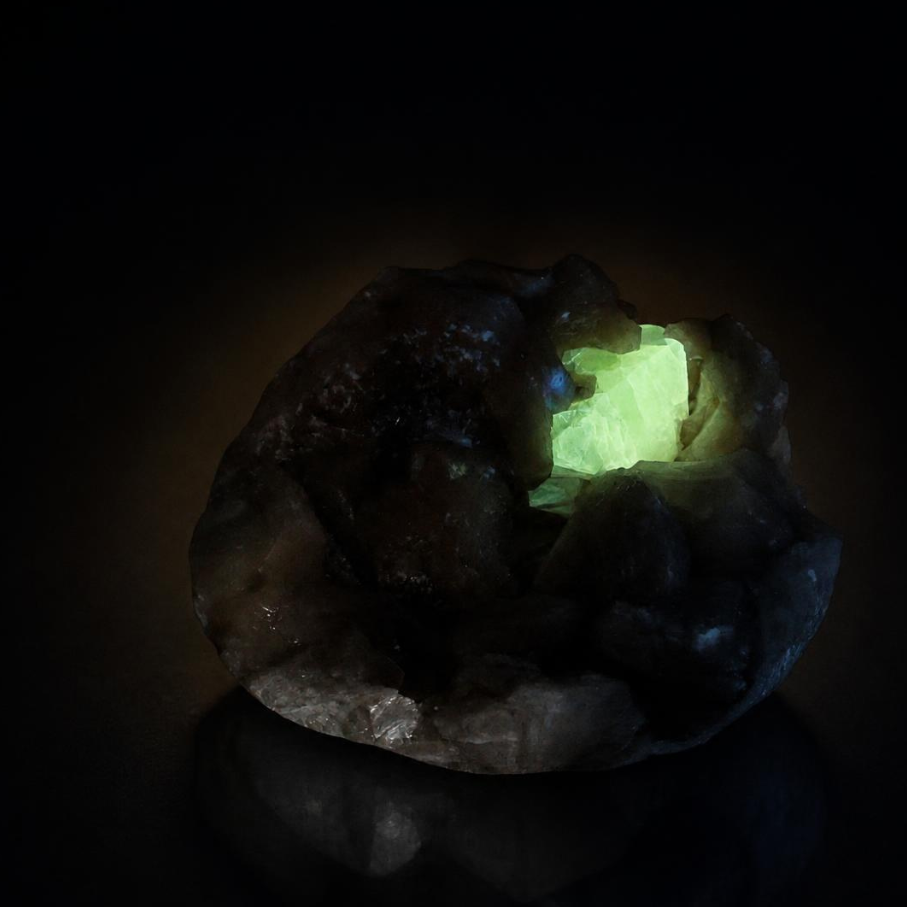 Natural Peach Stilbite with Green Apophyllite on Matrix