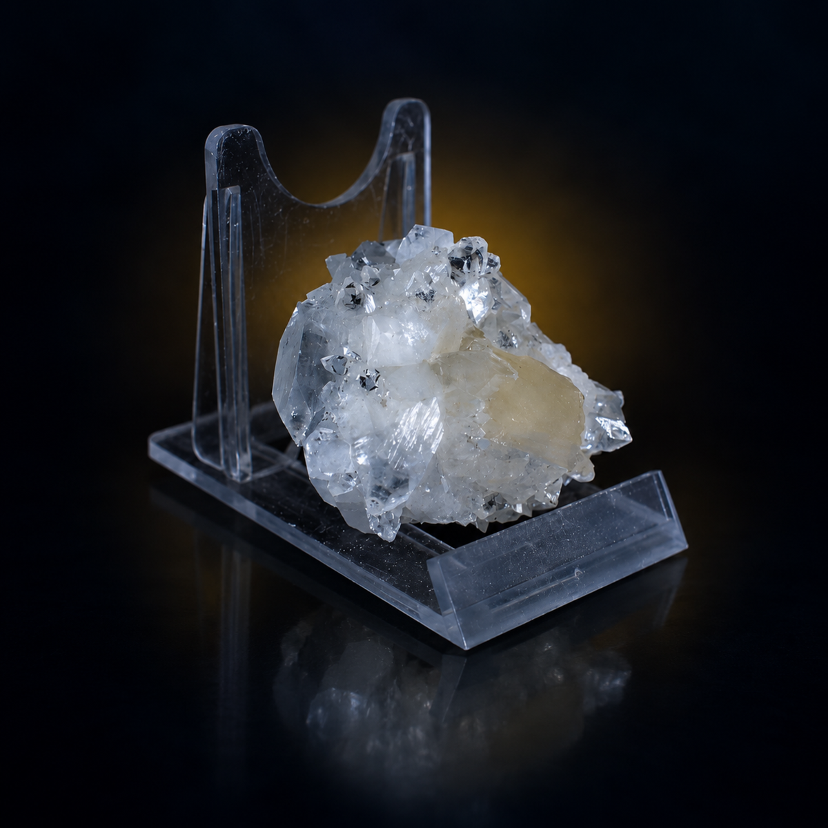 Natural Stilbite with Apophyllite Crystal Cluster – 30 g