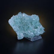 Natural Green Apophyllite Crystal Matrix Mineral Specimen from India 200 gm 14 × 8 × 2 cm
