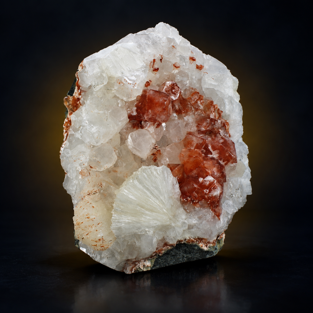 Natural Apophyllite with Stilbite Mineral Specimen – 1730g