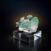 Natural Green Apophyllite Crystal Matrix – Mineral Specimen from India