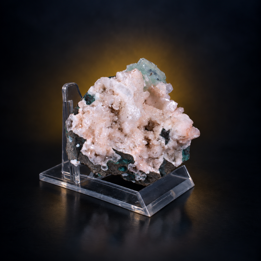Natural Stilbite with Apophyllite Mineral Specimen – 110g