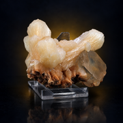 Natural Orange Stilbite with Calcite Crystal Specimen – 120g