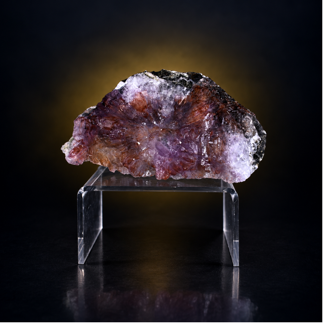 Natural Red Amethyst Crystal Specimen – 300g