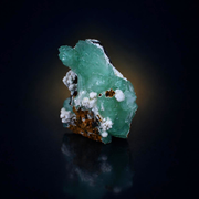 Green Apophyllite on Stilbite Collectible Indian Mineral Specimen 200g