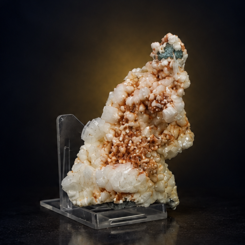 Heulandite Crystal Aggregate with Stilbite Cluster | 110 g | 10 × 6 × 4 cm
