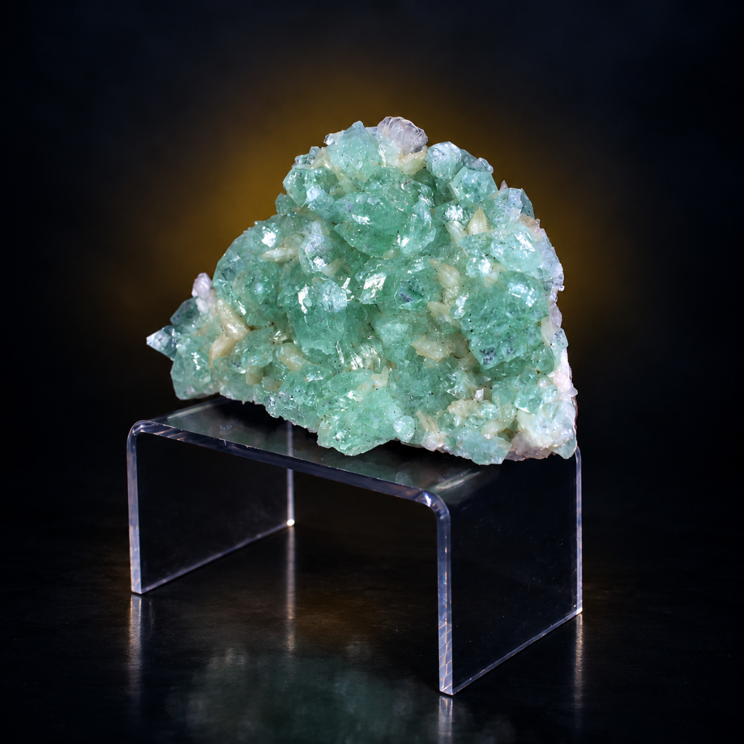 Natural Green Apophyllite Crystal Specimen – 200g
