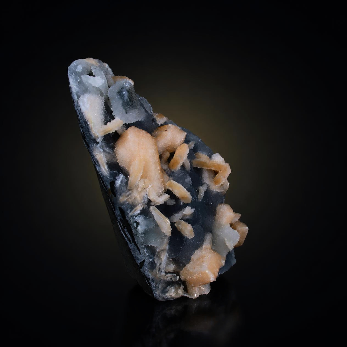 Stilbite with Chalcedony – Natural Mineral Specimen