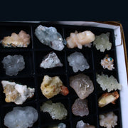 Scolecite and Mesolite and Chalcedony specimen — India.
