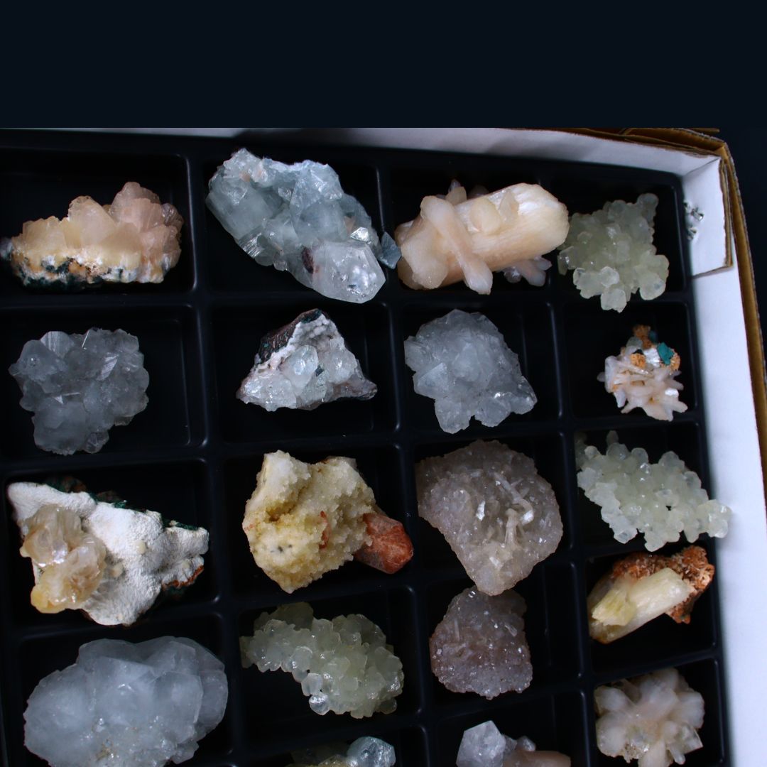 Scolecite and Mesolite and Chalcedony specimen — India.