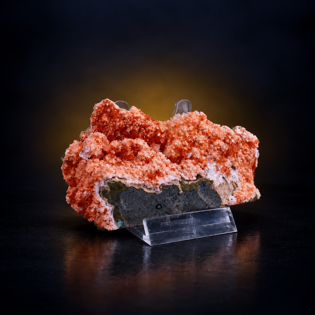 Natural Orange Stilbite Crystal Specimen – 120 g